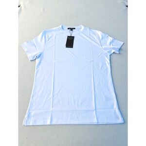 Robert Barakett Georgia SS T-Shirt White Pima Cotton Crew Neck Mens Small 23336